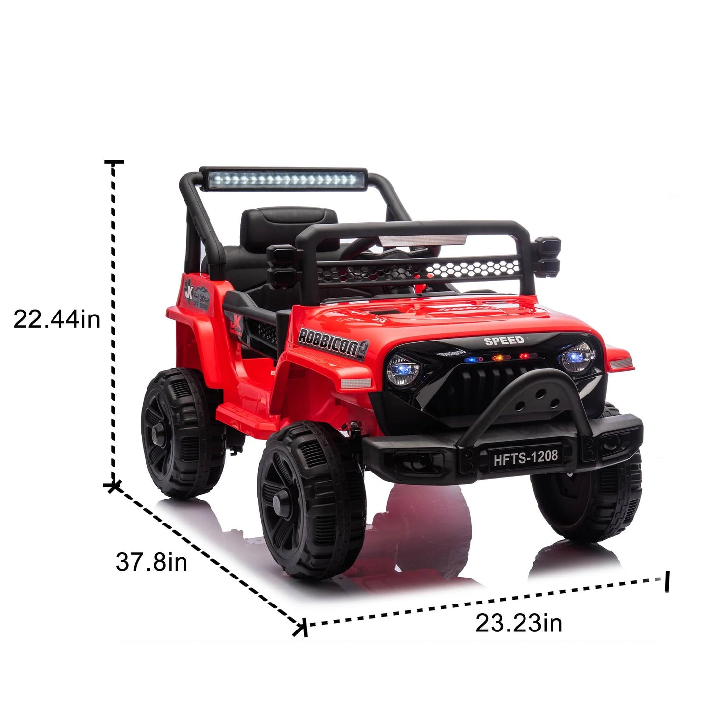 12V Powered Ride on Trucks, Kids Ride on Cars for Boys Girls Ages 3-5 Gifts, Ride on Toys Electric Cars with Remote Control, Bluetooth Music, USB/MP3 Ports, Front LED Lights, Microphone Jack, Red