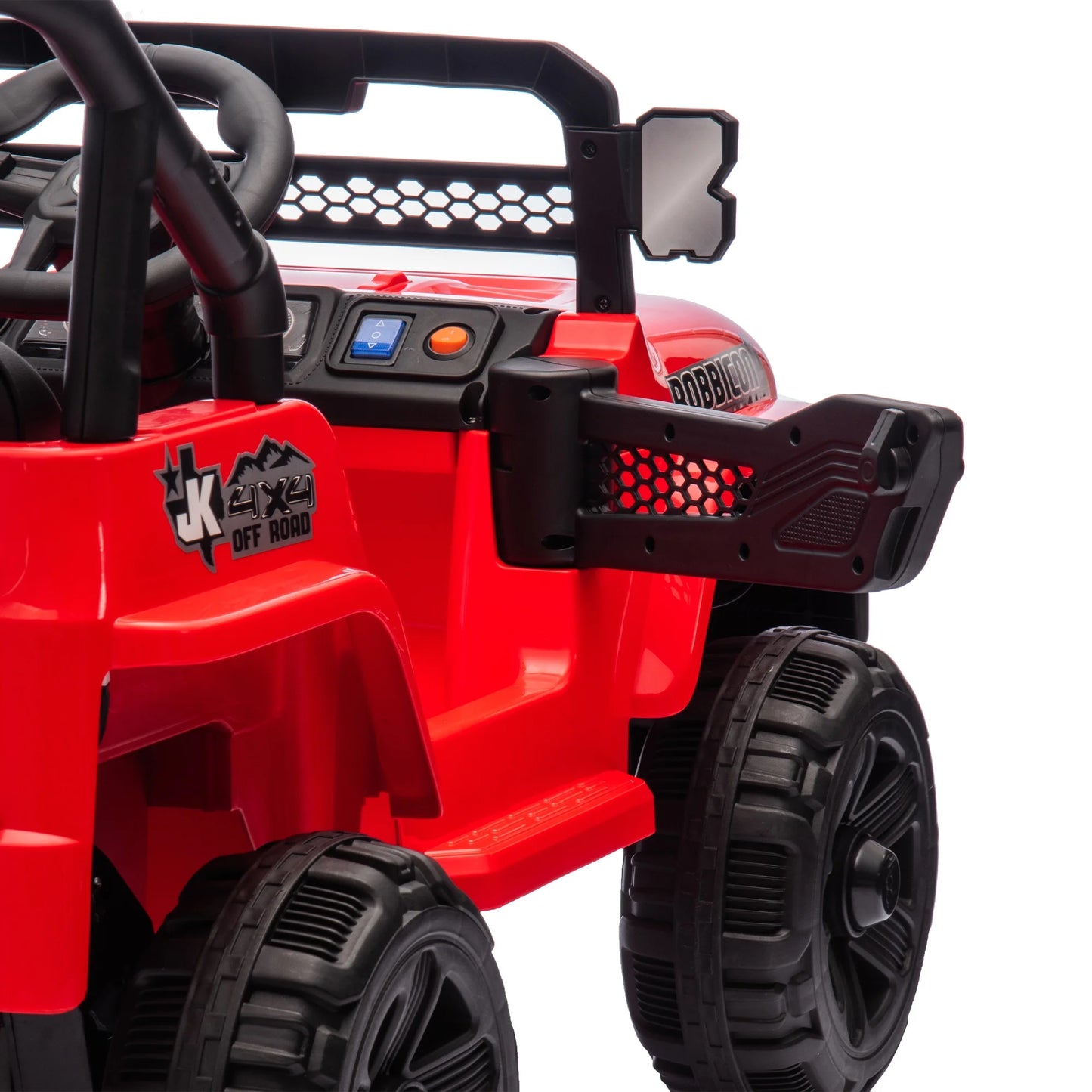 12V Powered Ride on Trucks, Kids Ride on Cars for Boys Girls Ages 3-5 Gifts, Ride on Toys Electric Cars with Remote Control, Bluetooth Music, USB/MP3 Ports, Front LED Lights, Microphone Jack, Red